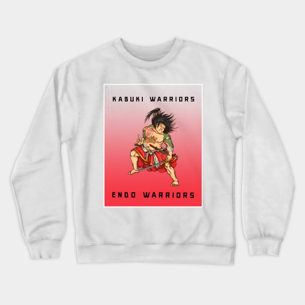 Kabuki warrior, Endo warrior Crewneck Sweatshirt by Zipora